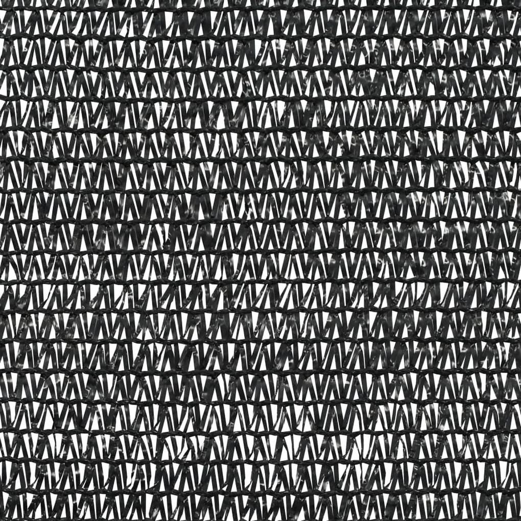 vidaXL Δίχτυ Σκίασης Μαύρο 1 x 25 μ. από HDPE 75 γρ./μ²
