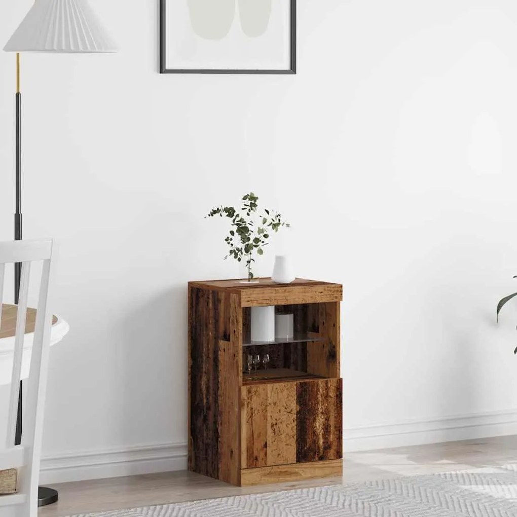 vidaXL Πλαϊνό γραφείο Παλαιό ξύλο 41 x 37 x 67 εκ Επεξεργασμένο ξύλο