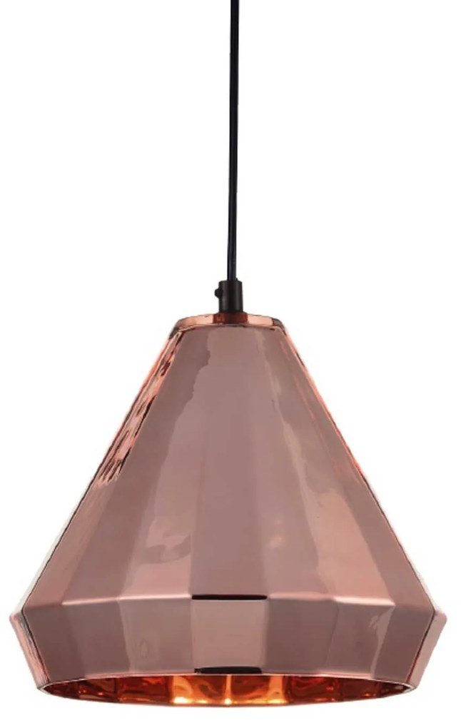 Φωτιστικό Οροφής Style KS174622PC Bronze Metal, Glass