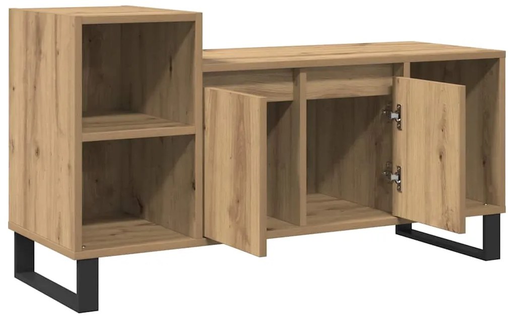 vidaXL Έπιπλο Τηλεόρασης τεχνίτης Δρυς 100x35x55 εκ Επεξεργασμένο Ξύλο