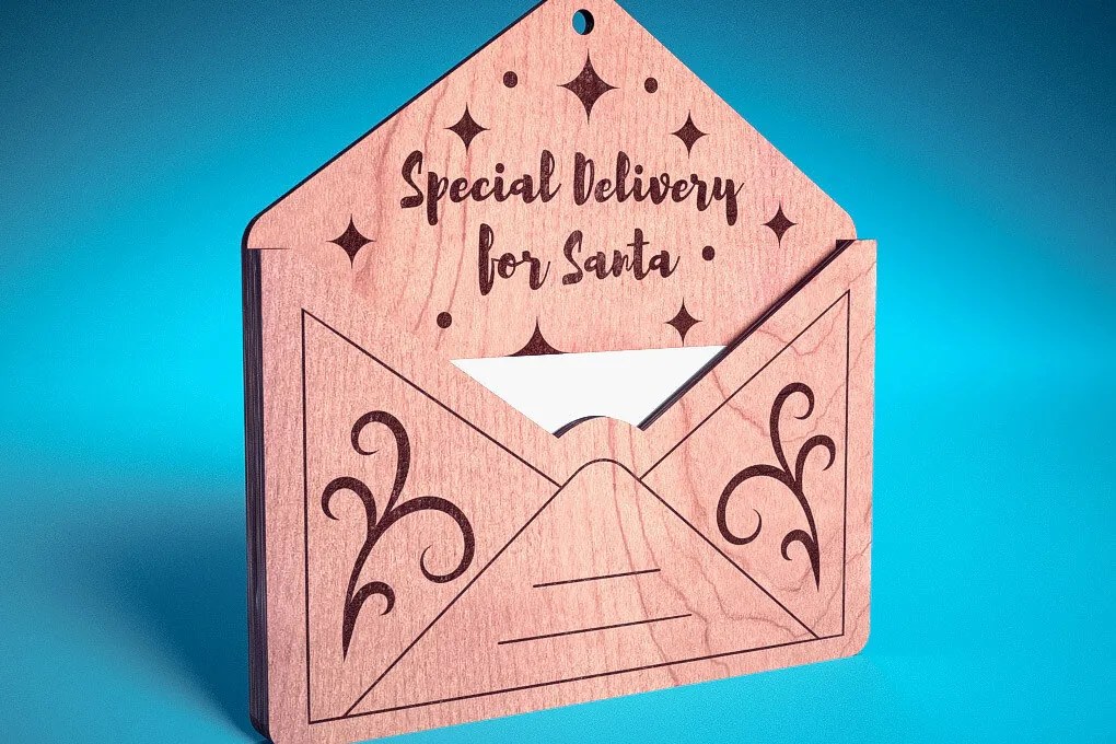 Σετ των 3 Intra απο ξύλο plywood 3mm-4mm πάχος Χριστουγεννιάτικο στολίδι Δίασταση 8x8 cm INTRAFABR-75889999