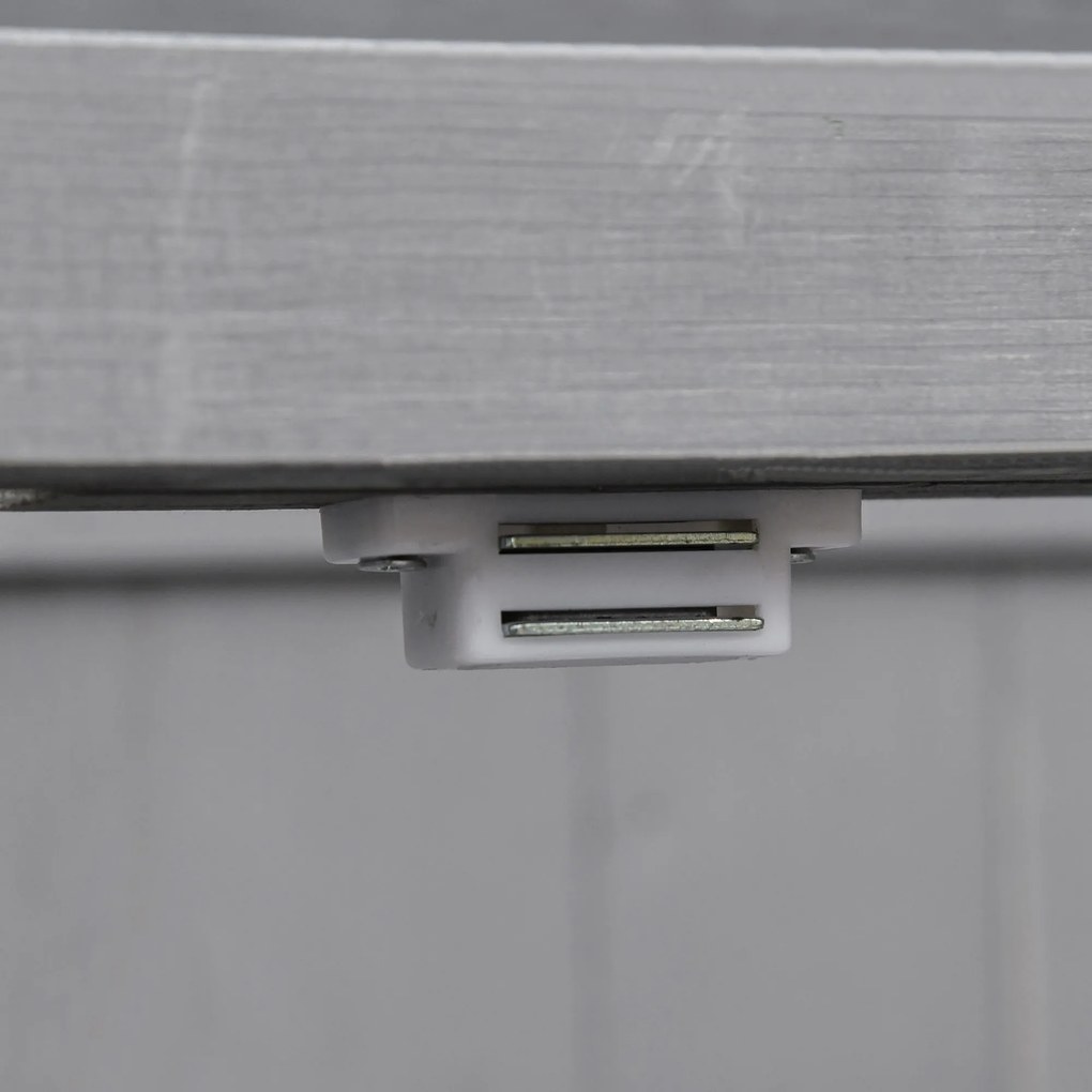 Outsunny ντουλάπι αποθήκευσης, διπλή πόρτα, ανακλινόμενο καπάκι, 2 ράφια, ανθεκτικό στις καιρικές συνθήκες, φυσικό ξύλο, γκρι, 74 x 43 x 88cm