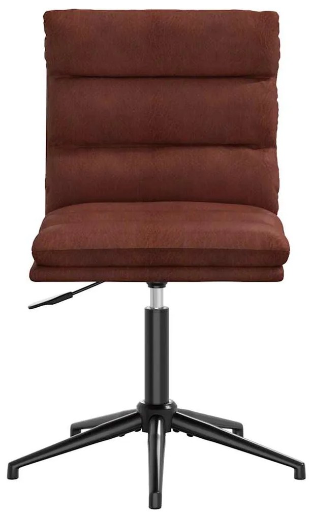Καρέκλα τραπεζαρίας Shiny Brown Faux Leather