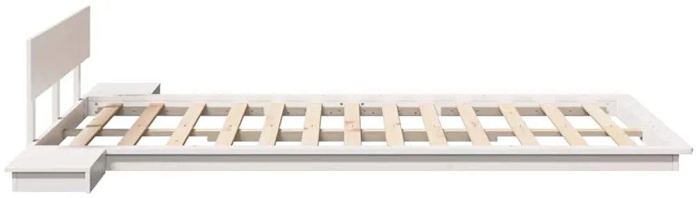 vidaXL Σκελετός Κρεβατιού Καφέ 135 x 190 cm ξύλο