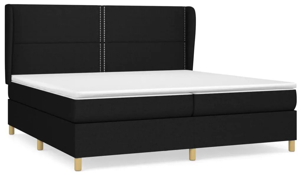 ΚΡΕΒΑΤΙ BOXSPRING ΜΕ ΣΤΡΩΜΑ ΜΑΥΡΟ 200X200 ΕΚ. ΥΦΑΣΜΑΤΙΝΟ 3128471