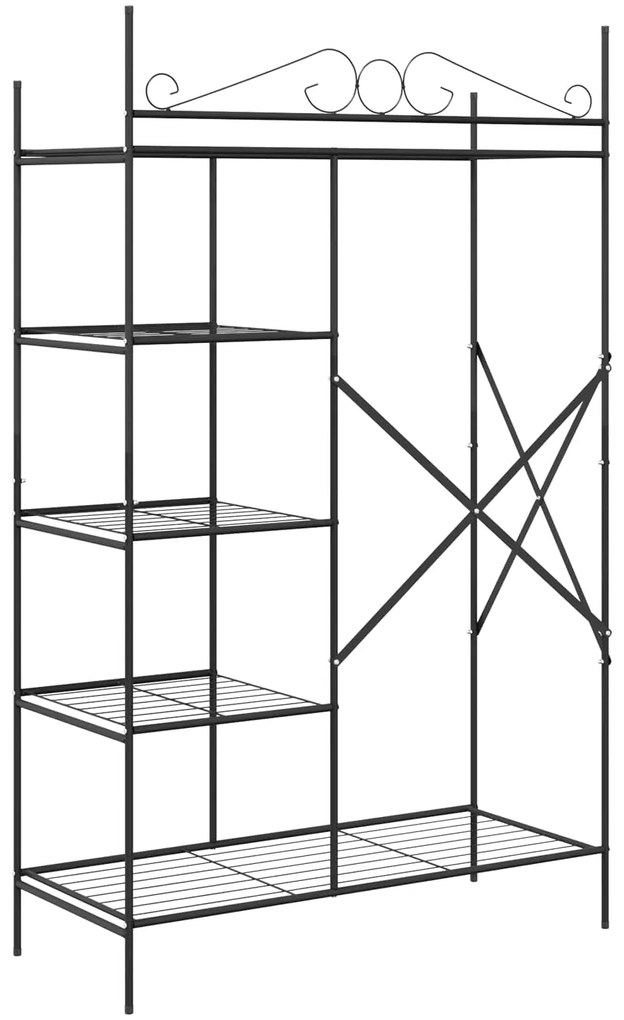 vidaXL Ανοιχτή Ντουλάπα με ράφι με αποθήκευση