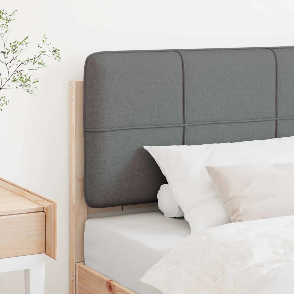 vidaXL Ταπετσαρισμένο κεφαλάρι Καφέ και Ανοιχτό Γκρι 100 cm