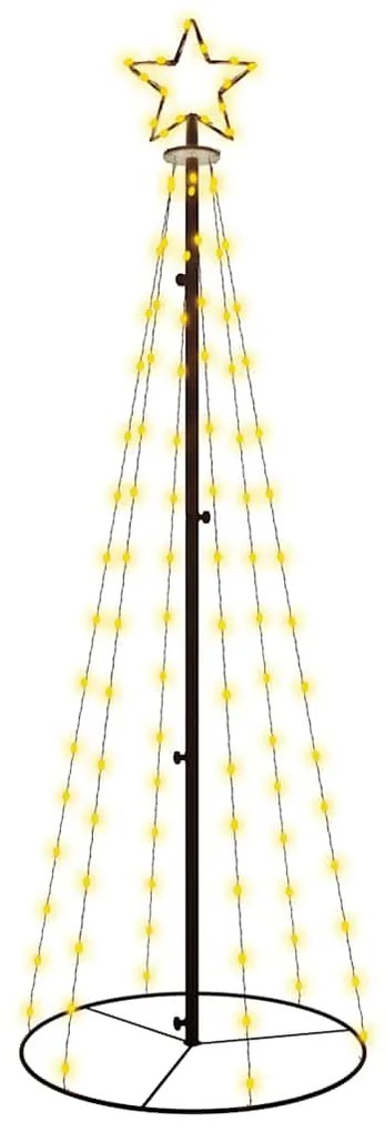 vidaXL Χριστουγεννιάτικο Δέντρο Κώνος 108 LED Θερμό Λευκό 70x180 εκ.
