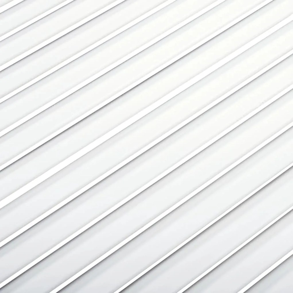 vidaXL Πορτάκια με Περσίδες 4 τεμ Λευκά 99,3x39,4 εκ Μασίφ Ξύλο Πεύκου