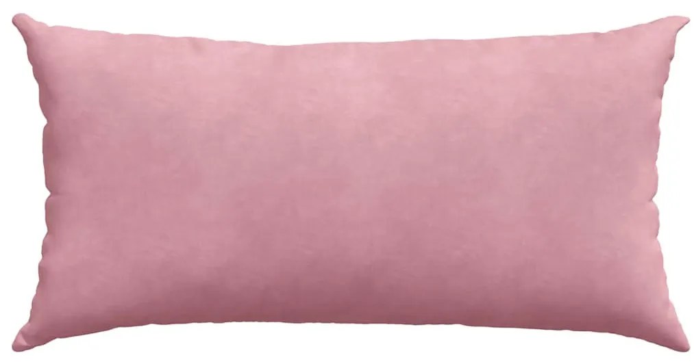 vidaXL Μαξιλάρι Καναπέ 2 pcs Ροζ 80 x 40 cm Υφασμάτινο Κορντουρά