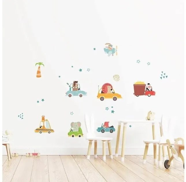Αυτοκόλλητα Τοίχου L Toy Cars 18120 Ango-18120-Πολύχρωμο 18120
