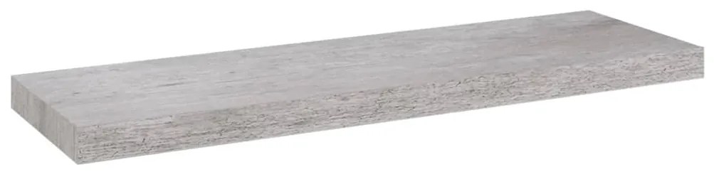 vidaXLΡάφια Τοίχου 4 τεμ. Γκρι Σκυροδέματος 80x23,5x3,8 εκ. MDF