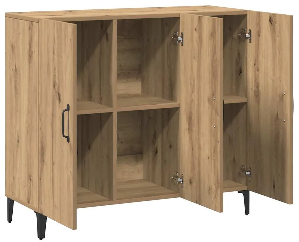 vidaXL Ντουλάπι Αρτισιανή Δρυς 90 x 34 x 80 εκ. από Επεξεργασμένο Ξύλο