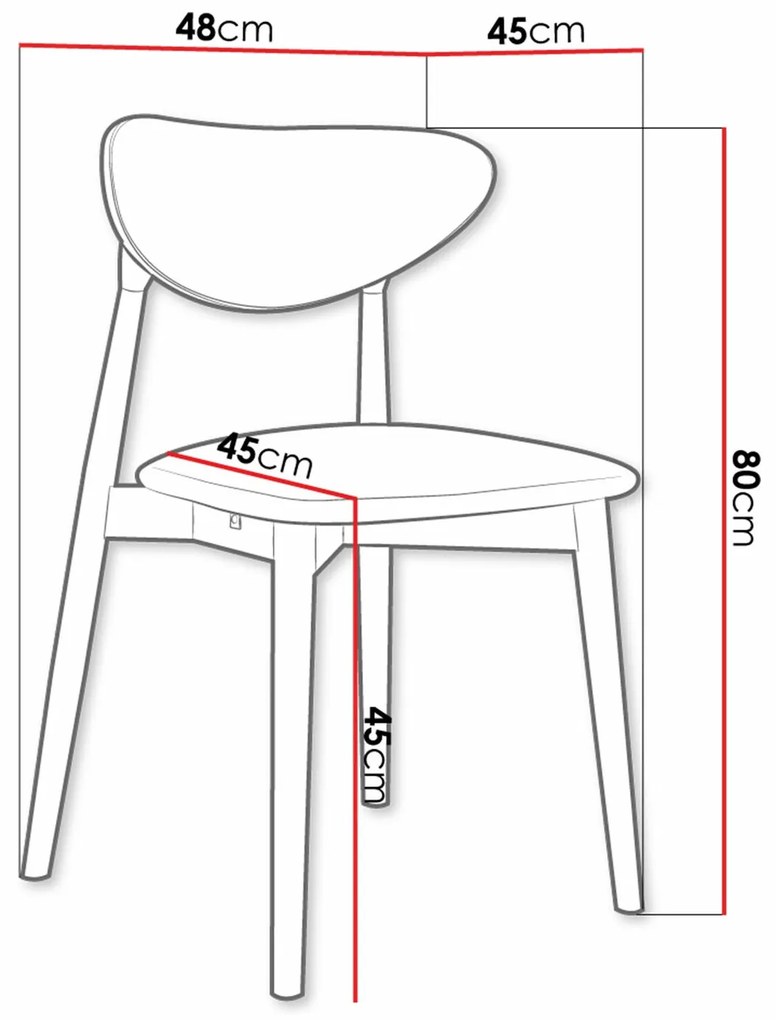 Καρέκλα Dearborn 103, 80x48x49cm, 13 kg, Ταπισερί, Ξύλινα, Ξύλο, Ξύλο: Οξιά | Epipla1.gr