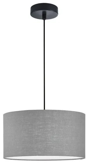 Κρεμαστό Φωτιστικό Οροφής Ύφασμα Teramo Η150 Φ38 Fischer Honsel-60954-Γκρι 60954