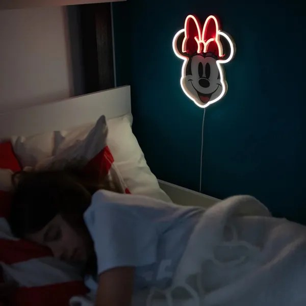 Επιτοίχιο Φωτιστικό Neon Yellowpop LED 21.7x26cm Disney Minnie Τυπωμένο