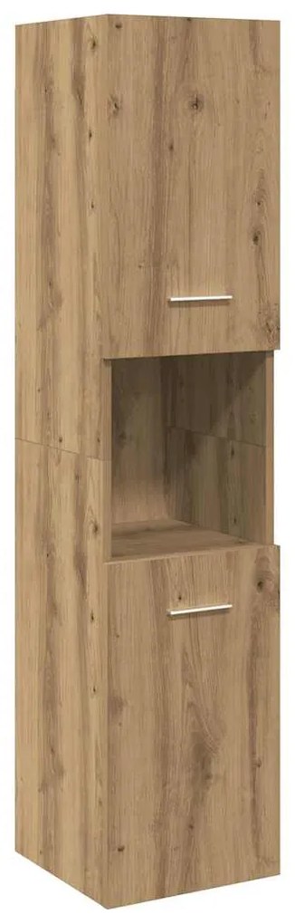 vidaXL Ντουλάπι Μπάνιου Κρεμαστό Παλ. Ξύλο 30x30x130 εκ. από Επ. Ξύλο