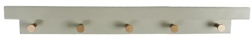 Κρεμάστρα Τοίχου 5 Θέσεων (61x12x11) Espiel REF102