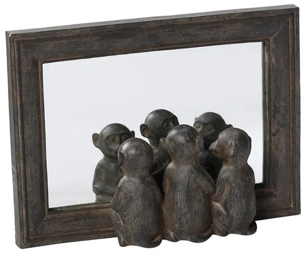 Καθρέπτης "Πίθηκος" Polyresin 21,5x15,5εκ. ESPIEL TEA343