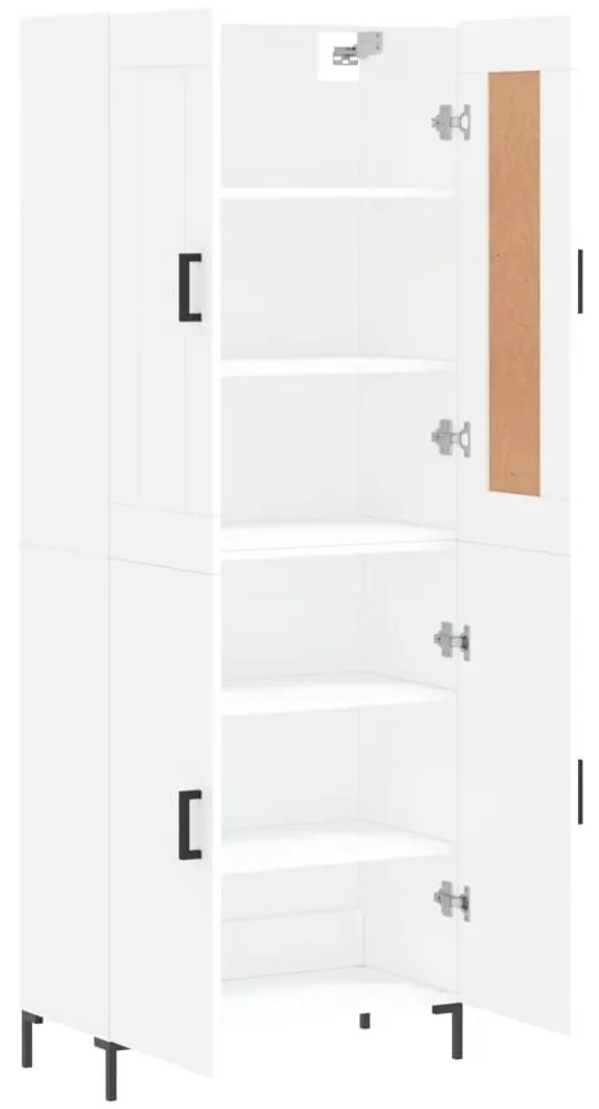 vidaXL Ντουλάπι Λευκό 69,5x34x180 εκ. από Επεξεργασμένο Ξύλο