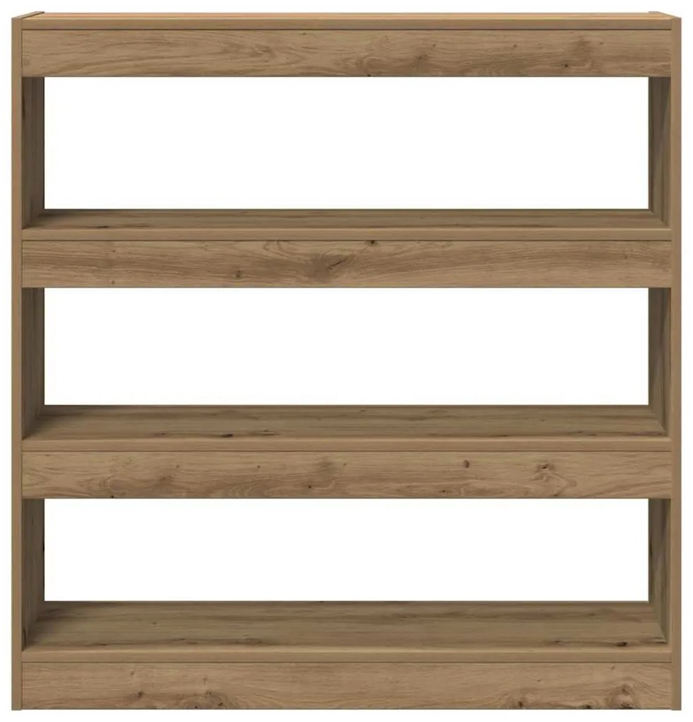 vidaXL Βιβλιοθήκη artisan δρυς 100 x 30 x 103 εκ. Επεξεργασμένο ξύλο