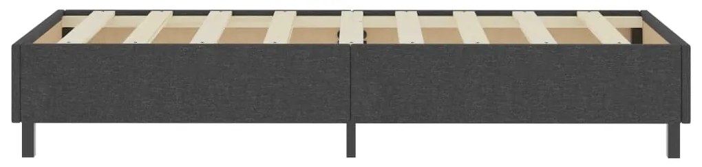 vidaXL Κρεβάτι Boxspring Σκούρο Γκρι 100 x 200 εκ. Υφασμάτινο