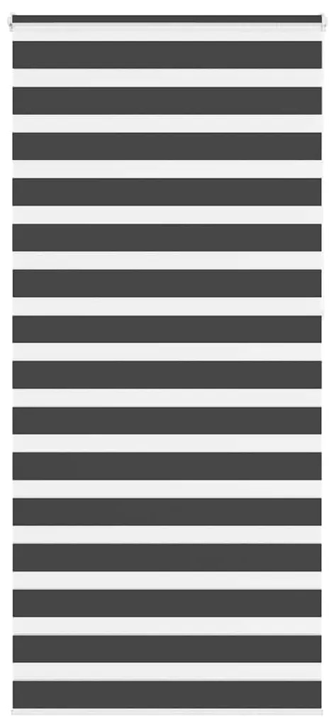 vidaXL Ζέβρα τυφλή Μαύρο Πλάτος υφάσματος 100,9 εκ. Πολυεστέρας