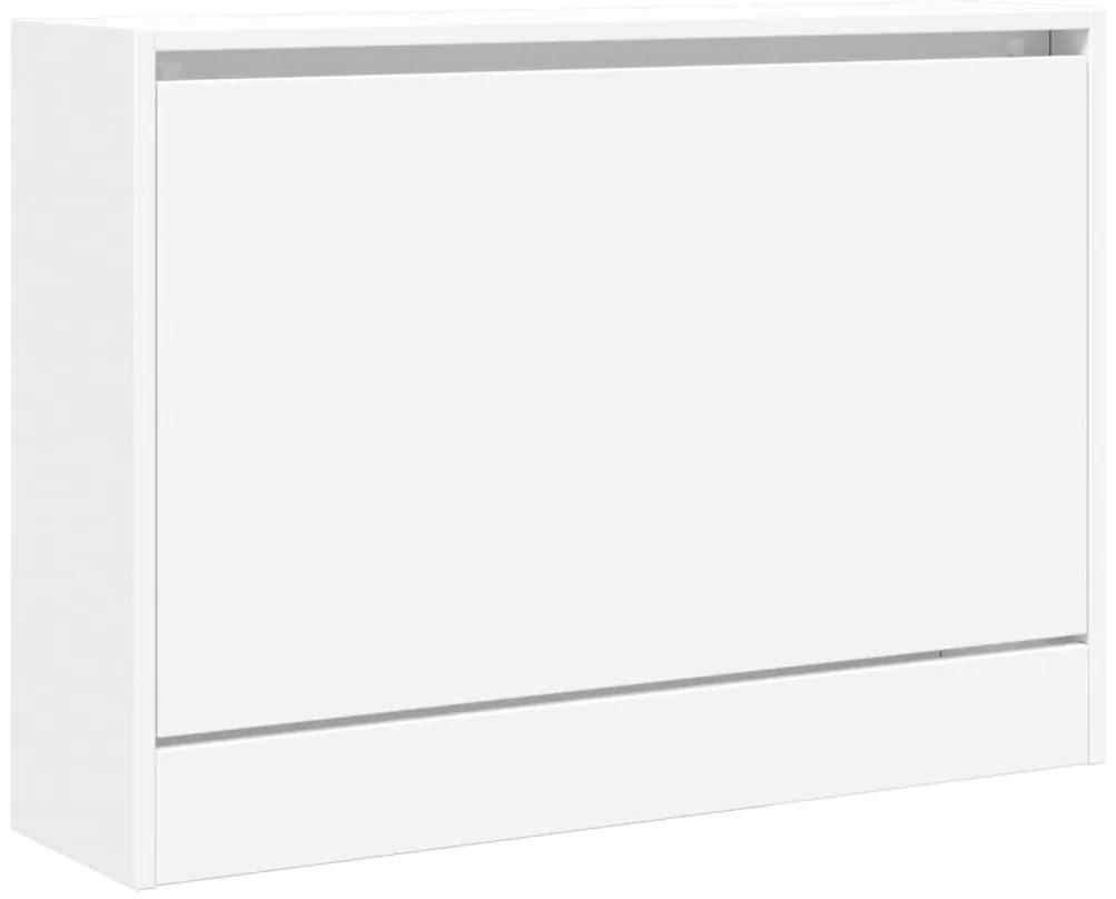 Παπουτσοθήκη Λευκή 80x21x57 εκ. από Επεξεργασμένο Ξύλο - Λευκό