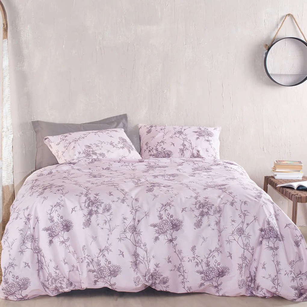 Παπλωματοθήκη Υπέρδιπλη (Σετ 225x250) Rythmos Next Aurora Purple