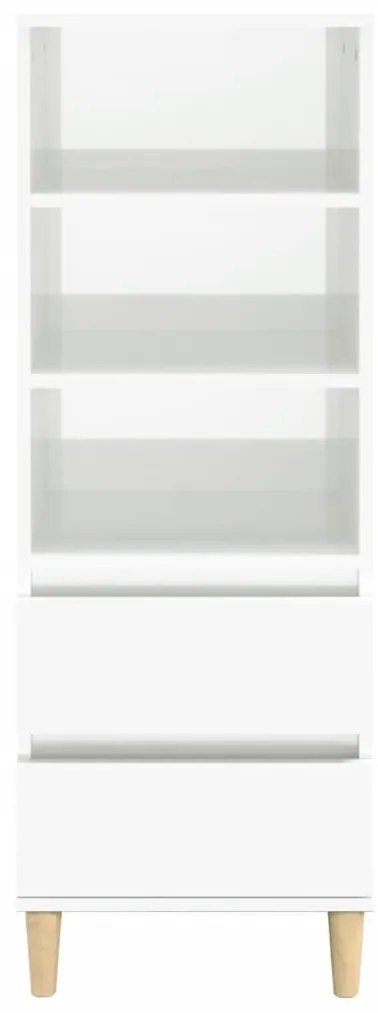 vidaXL Ντουλάπι Γυαλιστερό λευκό 40x36x110 εκ. από Επεξεργασμένο Ξύλο