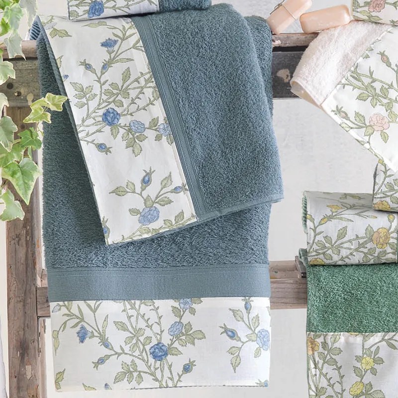 Πετσέτες Μπάνιου (Σετ 3τμχ) Rythmos Talia Blue 500gsm Μπλε ΣΥΣΚΕΥΑΣΙΑ ΣΑΚΟΥΛΑ