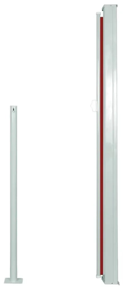 vidaXL Σκίαστρο Πλαϊνό Συρόμενο Κόκκινο 140 x 300 εκ.