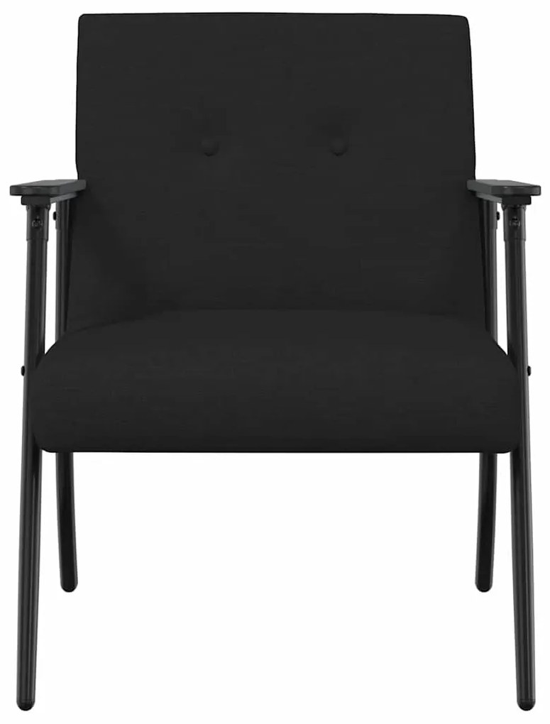 vidaXL Πολυθρόνα Μαύρο 59 x 75 x 78 εκ ύφασμα
