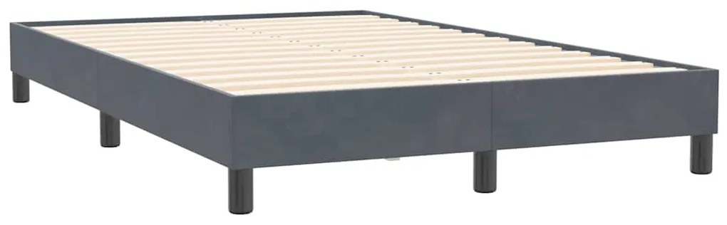 ΚΡΕΒΑΤΙ BOXSPRING ΜΕ ΣΤΡΩΜΑ ΣΚΟΥΡΟ ΓΚΡΙ 120X210 ΕΚ. ΒΕΛΟΥΔΙΝΟ 3316588