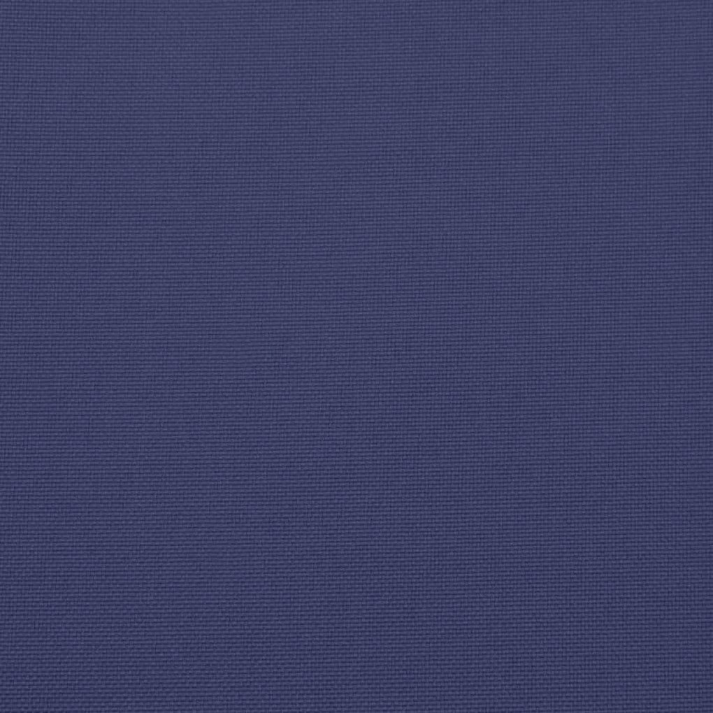 vidaXL Μαξιλάρια Πάγκου Κήπου 2 τεμ. Ναυτικό Μπλε 100x50x7 εκ. Ύφασμα