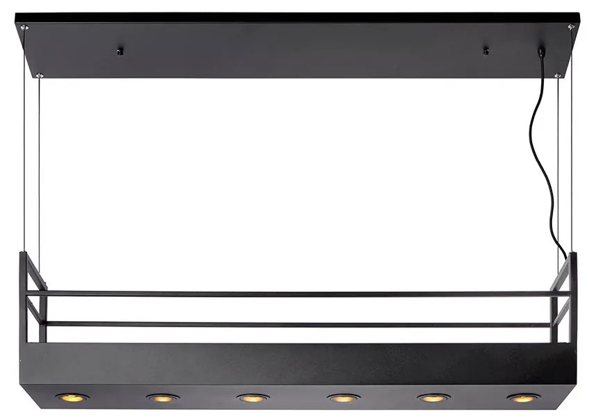 Φωτιστικό Κρεμαστό Lucide 21427-06-30 MIRAVELLE Μαύρο Ματ (Black Mat)