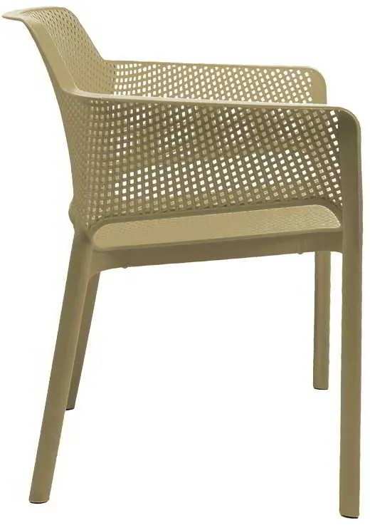 Πολυθρόνα Oviez pakoworld pp σε cappuccino απόχρωση 59x58x79εκ