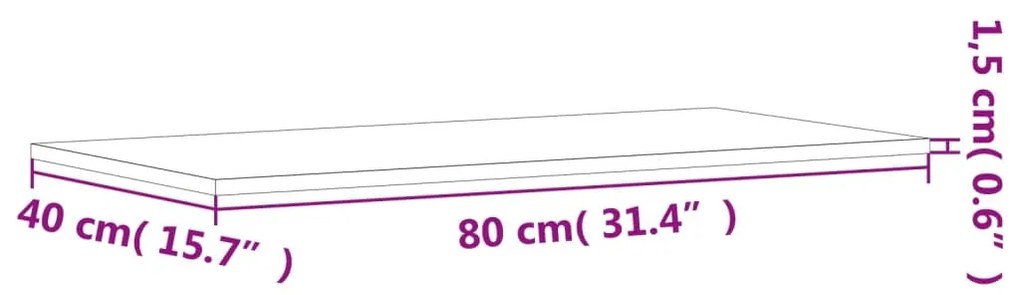 ΡΑΦΙΑ ΤΟΙΧΟΥ 4 ΤΕΜ. ΚΑΠΝΙΣΤΗ ΔΡΥΣ 80X40X1,5 ΕΚ. ΕΠΕΞΕΡΓ. ΞΥΛΟ 838273