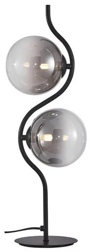 Επιτραπέζιο Φωτιστικό WAVE-2T G9 Γυαλί 40W Sunlight-WAVE-2T-BL-Μαύρο WAVE-2T-BL