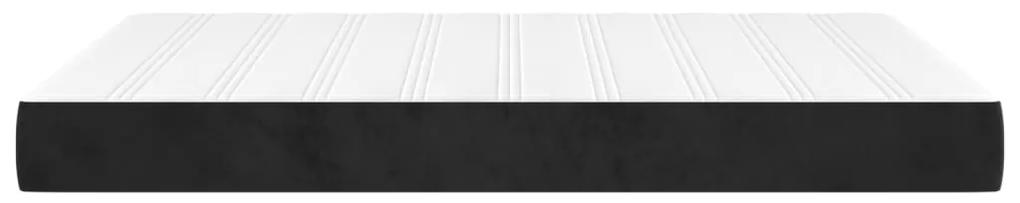 vidaXL Στρώμα με Pocket Springs Μαύρο 140x200x20 εκ. Βελούδινο