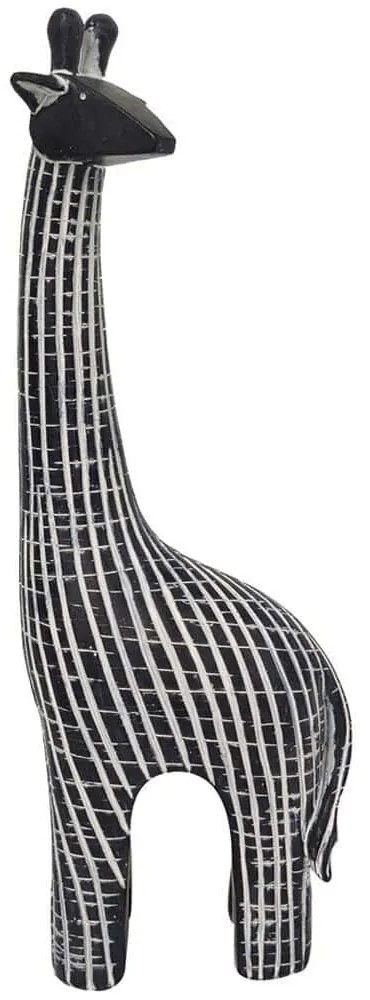 Διακοσμητική Καμηλοπάρδαλη Kamilo 022120 12x7x36cm Black-White Πολυρεσίνη