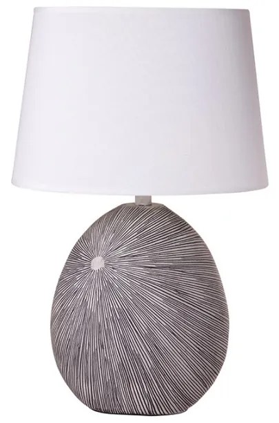 Πορτατίφ H56cm 1xE27 Resin Γκρι, Λευκό Καπέλο 32x25x21cm Etoile MB-1649