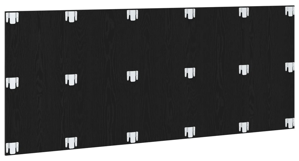 vidaXL Κεφαλάρι Κρεβατιού Μαύρο Δρυς 200x1,5x80 εκ. Κατασκευασμένη Ξυλεία