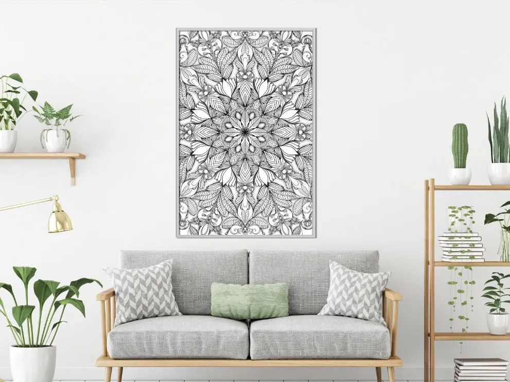 Αφίσα - Colourless Mandala - 20x30 - Χρυσό - Χωρίς πασπαρτού