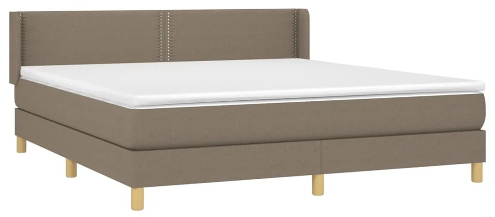 ΚΡΕΒΑΤΙ BOXSPRING ΜΕ ΣΤΡΩΜΑ TAUPE 160X200 ΕΚ. ΥΦΑΣΜΑΤΙΝΟ 3130205