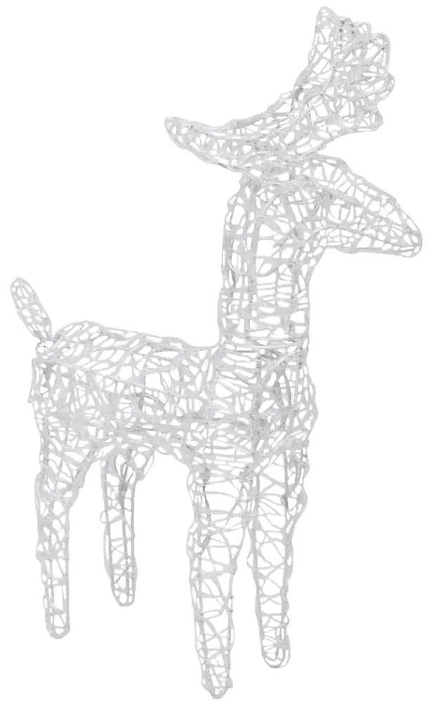 vidaXL Χριστουγεννιάτικοι Τάρανδοι 4 τεμ. 160 LED Πολύχρωμοι Ακρυλικοί