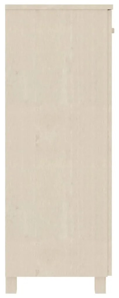 vidaXL Παπουτσοθήκη HAMAR Καφέ Μελί 85x40x108 εκ. Μασίφ Ξύλο Πεύκου