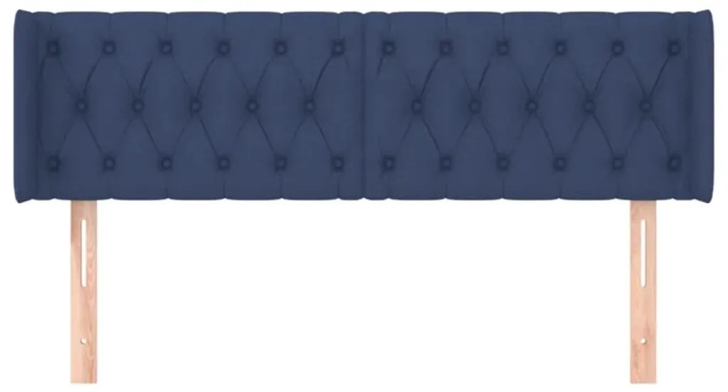 vidaXL Κεφαλάρι με Πτερύγια Μπλε 163x16x78/88 εκ. Υφασμάτινο