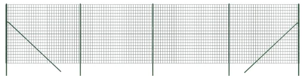 vidaXL Συρματόπλεγμα Περίφραξης Πράσινο 1,4x10 μ. Γαλβανισμένο Ατσάλι