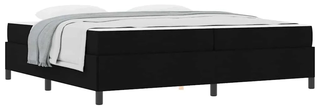 vidaXL Κρεβάτι με ελατήρια Μαύρο 200 x 200 cm